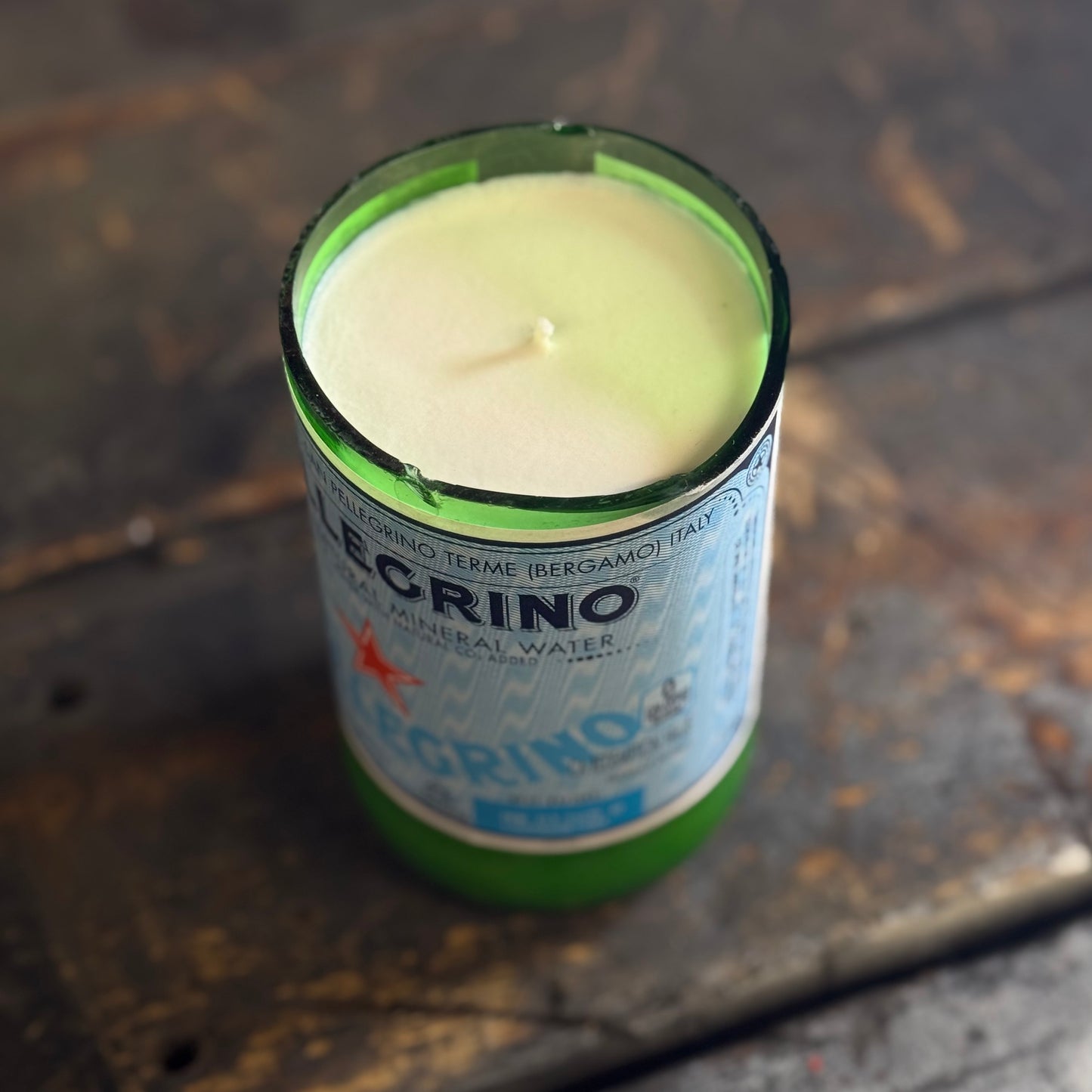 San Pellegrino candle